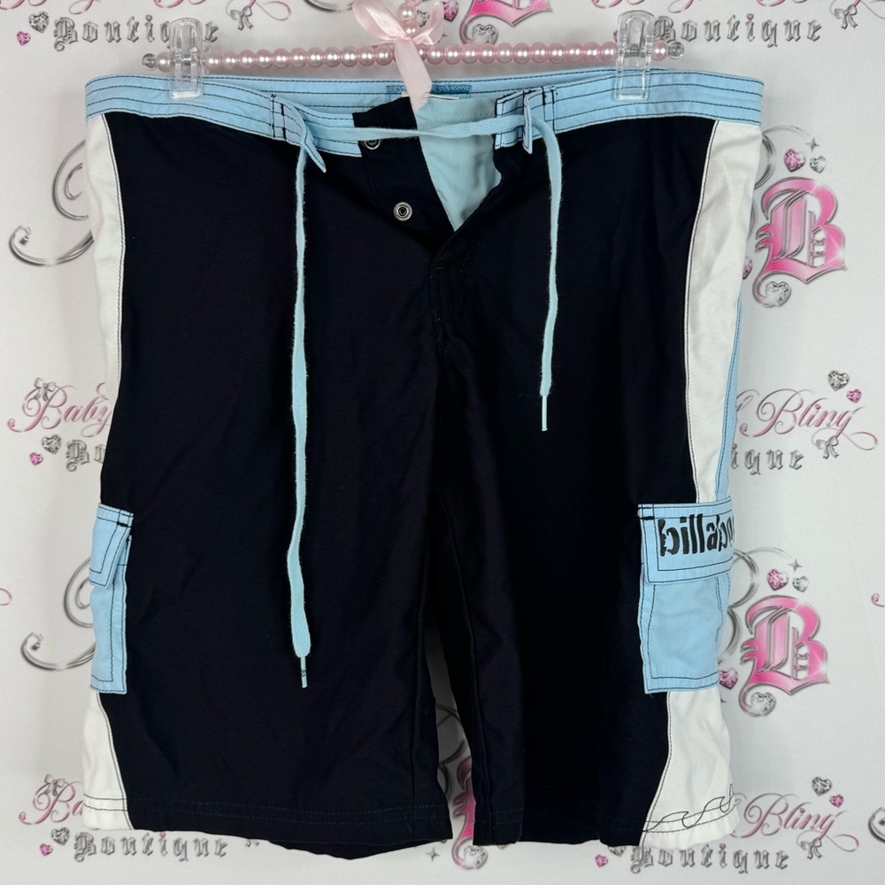 Billabong shorts swim water beach trunks Black and Light Blue Surf Shorts